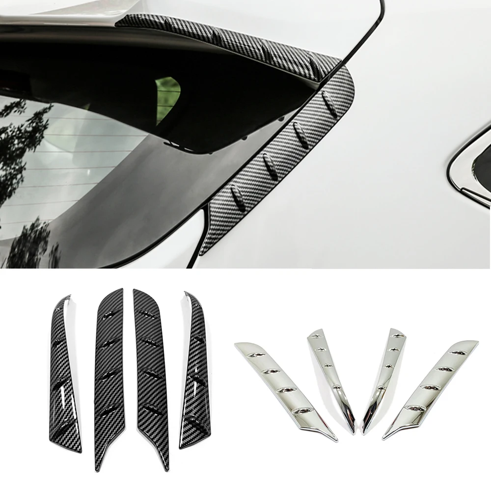 Carbon Chrome Black Accessories Shell Styling Car Rear Windows Pillar Spoilers Wings Cover Trim For Toyota Highlander 2020-2022
Carbon Chrome Black Accessories Shell Styling Car Rear Windows Pillar Spoilers Wings Cover Trim For Toyota Highlander 2020-2022
