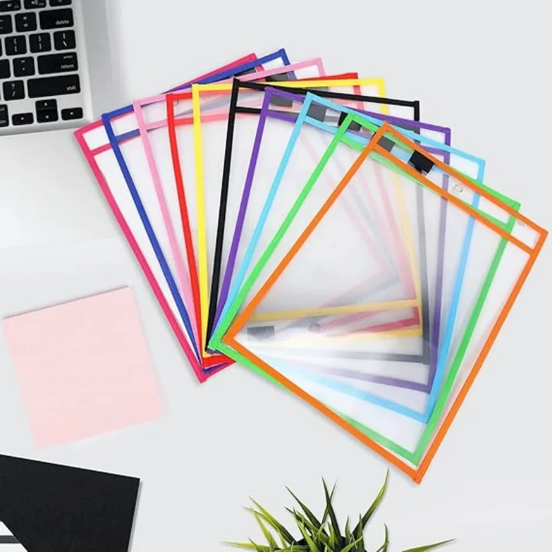 5/10/15/20/30 шт. цветные карманы для сухого стирания — многоразовые прозрачные защитные пленки для файлов для школы, офиса, дома
5/10/15/20/30 шт. цветные карманы для сухого стирания — многоразовые прозрачные защитные пленки для файлов для школы, офиса, дома