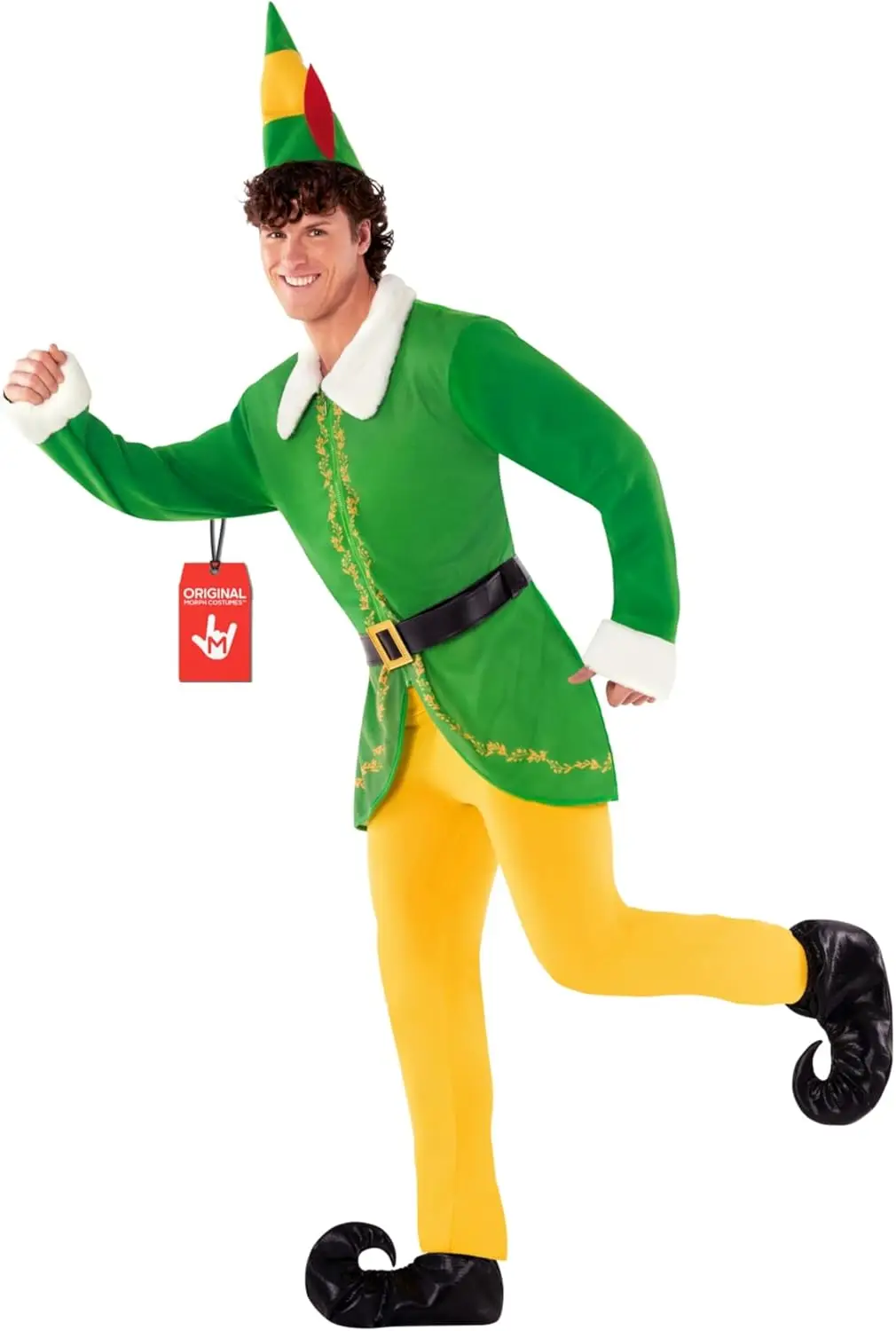 Morph Adult Elf Costume for Men, Christmas Fantasy Attire with Adjustable Fit and Premium Material
Morph Adult Elf Costume for Men, Christmas Fantasy Attire with Adjustable Fit and Premium Material