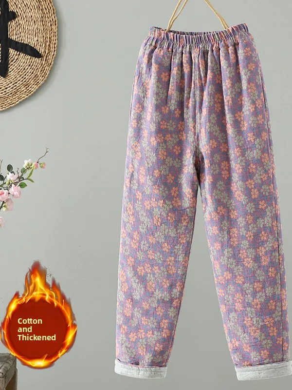Retro Print Cotton Wide Leg Pants Women's Winter Thiened Loose Casual Straight Thi Warm Cotton Trousers High Waist Long P...
Retro Print Cotton Wide Leg Pants Women's Winter Thiened Loose Casual Straight Thi Warm Cotton Trousers High Waist Long P...