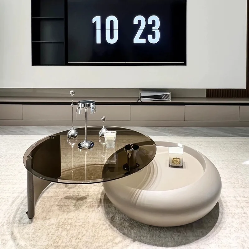 Cream windshield rotating coffee table Italian minimalist Internet celebrity small apartment living room home sofa high-end smal
Cream windshield rotating coffee table Italian minimalist Internet celebrity small apartment living room home sofa high-end smal