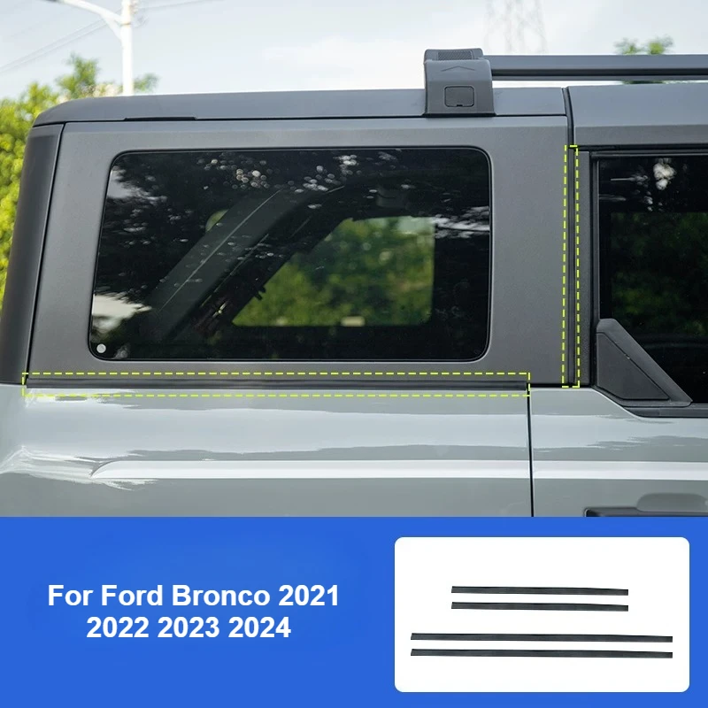 For Ford Bronco 2021 2022 2023 2024 C/D Pillar Sealing Strips Waterproof Noise Reduction Window Seal Kits Modification Accessory
For Ford Bronco 2021 2022 2023 2024 C/D Pillar Sealing Strips Waterproof Noise Reduction Window Seal Kits Modification Accessory