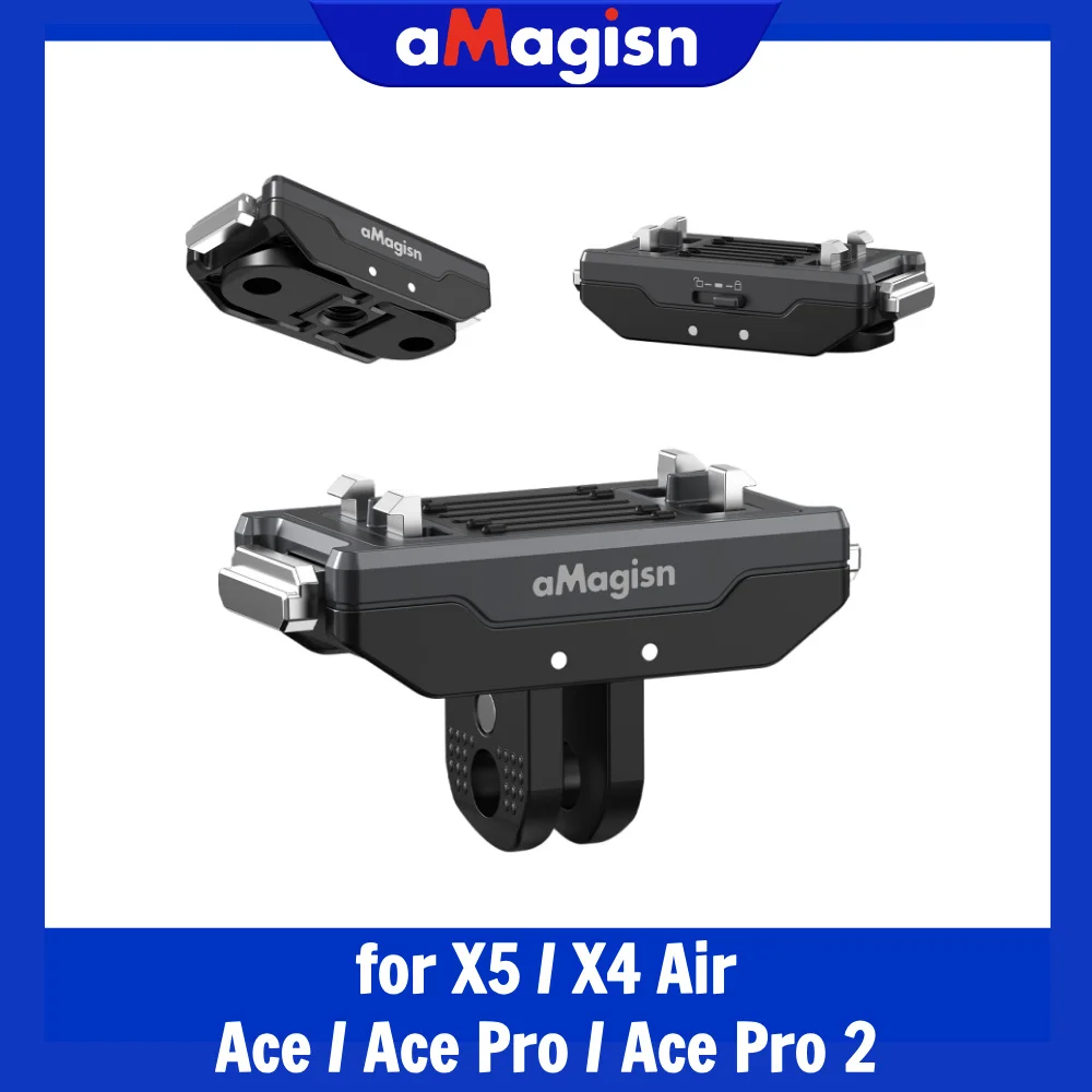 Крепление aMagisn Quick Release Mount (версия с защитным замком) с металлическим магнитным основанием, с креплением 1/4 дюйма и 2-контактным разъемом, совместимо с Insta360 AcePro 2 X4 AIR X5
Крепление aMagisn Quick Release Mount (версия с защитным замком) с металлическим магнитным основанием, с креплением 1/4 дюйма и 2-контактным разъемом, совместимо с Insta360 AcePro 2 X4 AIR X5