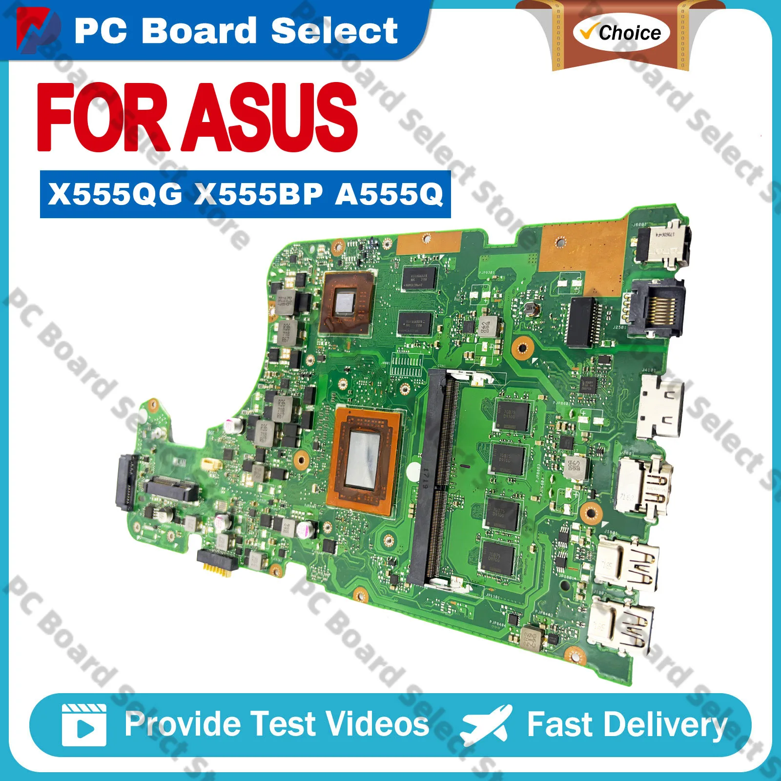 X555QG Laptop Motherboard For ASUS VivoBook K555Q X555BP X555Q K555Q A555Q K555B A555B Mainboard With A4 A6 A8 A10 A12 CPU
X555QG Laptop Motherboard For ASUS VivoBook K555Q X555BP X555Q K555Q A555Q K555B A555B Mainboard With A4 A6 A8 A10 A12 CPU