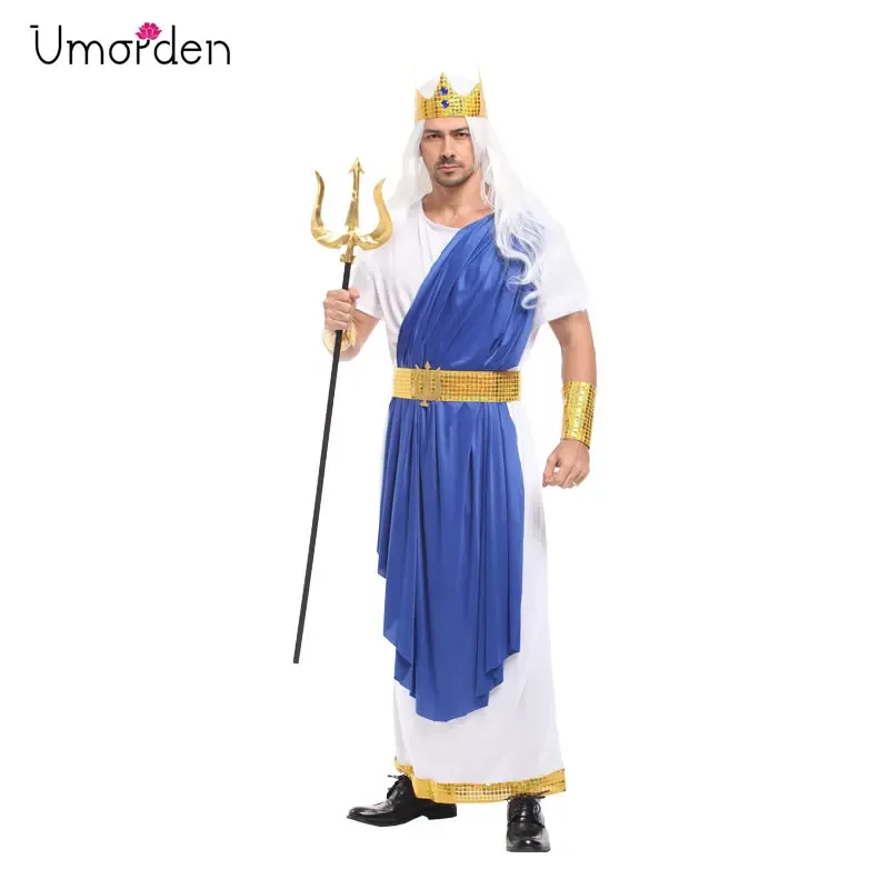 Umorden King Neptune Costume for Men Adult Roman Fairy Tale God of Sea Poseidon Cosplay
Umorden King Neptune Costume for Men Adult Roman Fairy Tale God of Sea Poseidon Cosplay