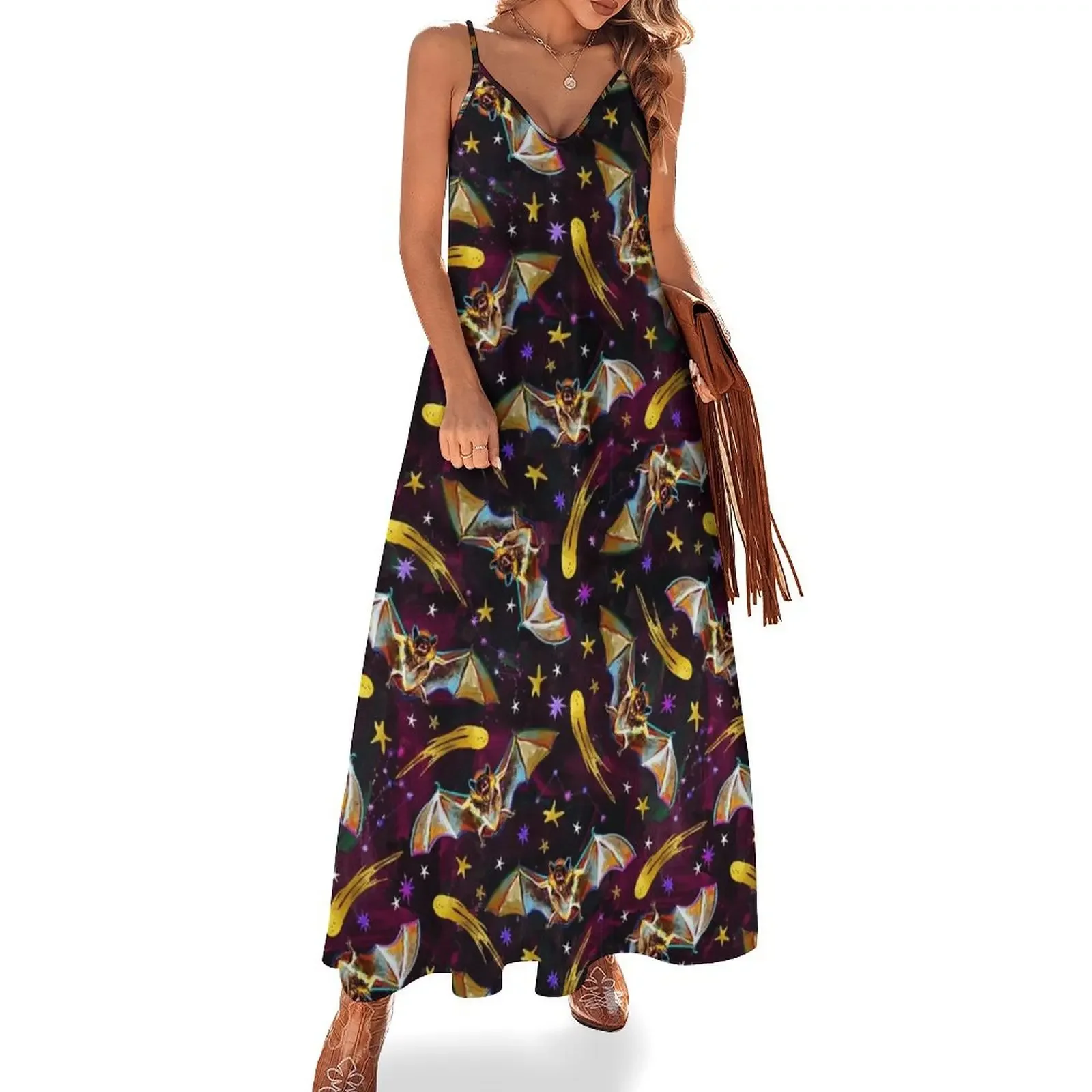 Spooky Bat Pattern with Stars by Robert Phelps Sleeveless Dress Dress for pregnant women dress summer
Spooky Bat Pattern with Stars by Robert Phelps Sleeveless Dress Dress for pregnant women dress summer