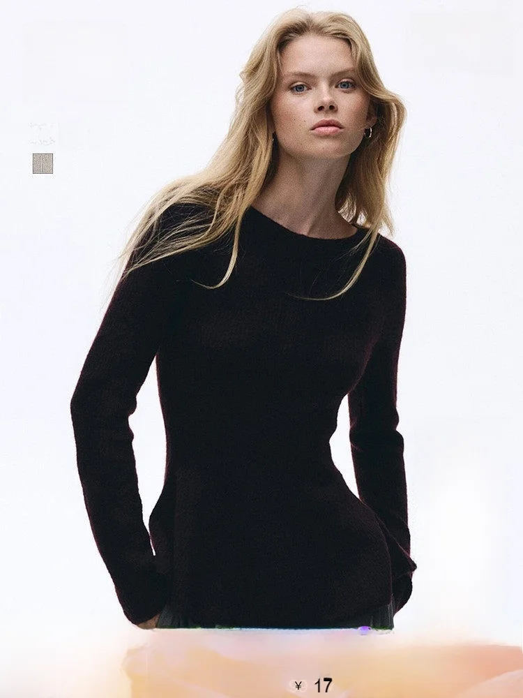 H&M Women's Knitted Sweater Summer Waist Cinching Wine Red Skirt Style Hem Winter Color Block Layering Top Casual Fit
H&M Women's Knitted Sweater Summer Waist Cinching Wine Red Skirt Style Hem Winter Color Block Layering Top Casual Fit
