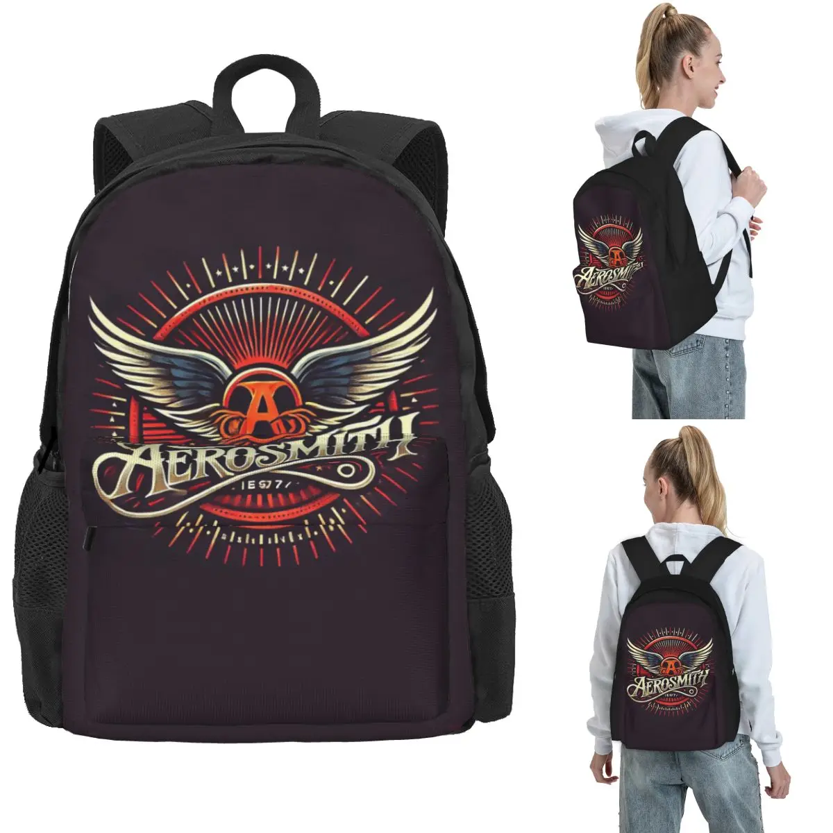 Рюкзаки Rock Aerosmith Band для мальчиков и девочек, сумка для книг, детские школьные сумки большой вместимости, дорожный рюкзак, сумка на плечо
Рюкзаки Rock Aerosmith Band для мальчиков и девочек, сумка для книг, детские школьные сумки большой вместимости, дорожный рюкзак, сумка на плечо