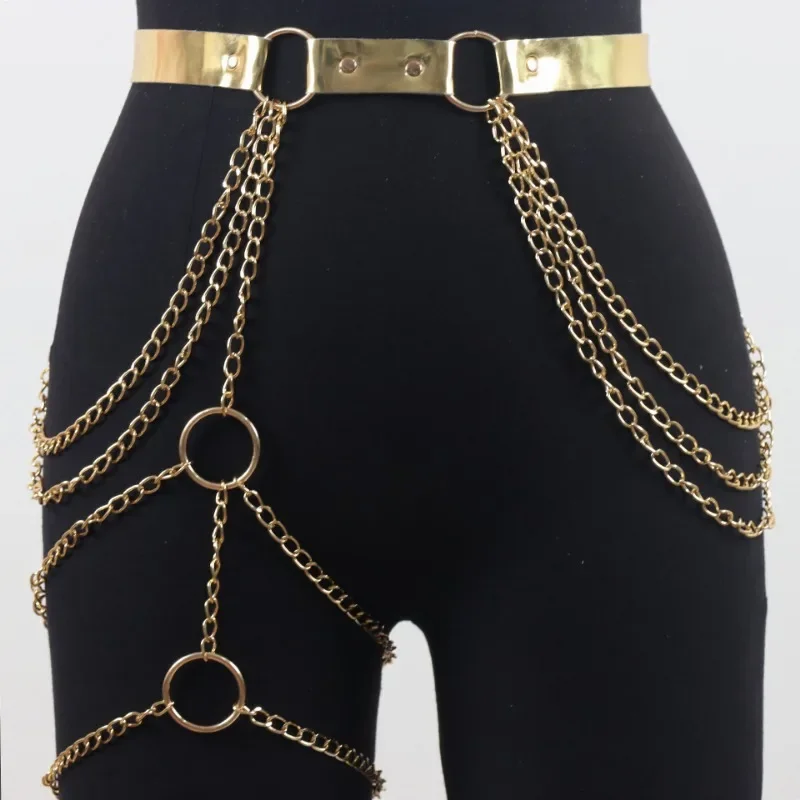 Hot Selling Fashionable Women's Belt Sexy and Exaggerated Collar Chest Chain Waist Chain Leather Alloy Chain Multi-layer Tassels
Hot Selling Fashionable Women's Belt Sexy and Exaggerated Collar Chest Chain Waist Chain Leather Alloy Chain Multi-layer Tassels