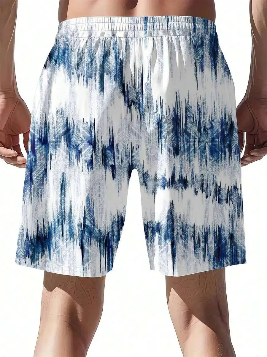 Mens Blue Tie Dye Swim Shorts With Drawstring Waist And Side Pockets For Beach Outdoor Leisure Sports
Mens Blue Tie Dye Swim Shorts With Drawstring Waist And Side Pockets For Beach Outdoor Leisure Sports