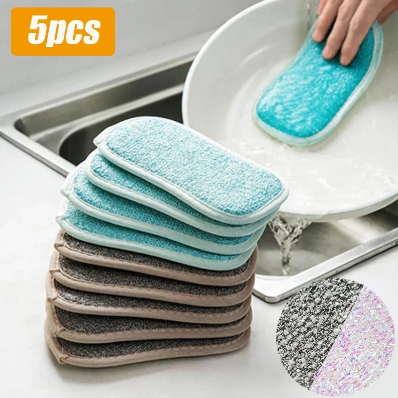 Kitchen Cleaning Magic Sponge Dishcloth Double Sided Scouring Pad Rag Scrubber Sponges For Dishwashing Pot Kitchen Cleaning Tool
Kitchen Cleaning Magic Sponge Dishcloth Double Sided Scouring Pad Rag Scrubber Sponges For Dishwashing Pot Kitchen Cleaning Tool