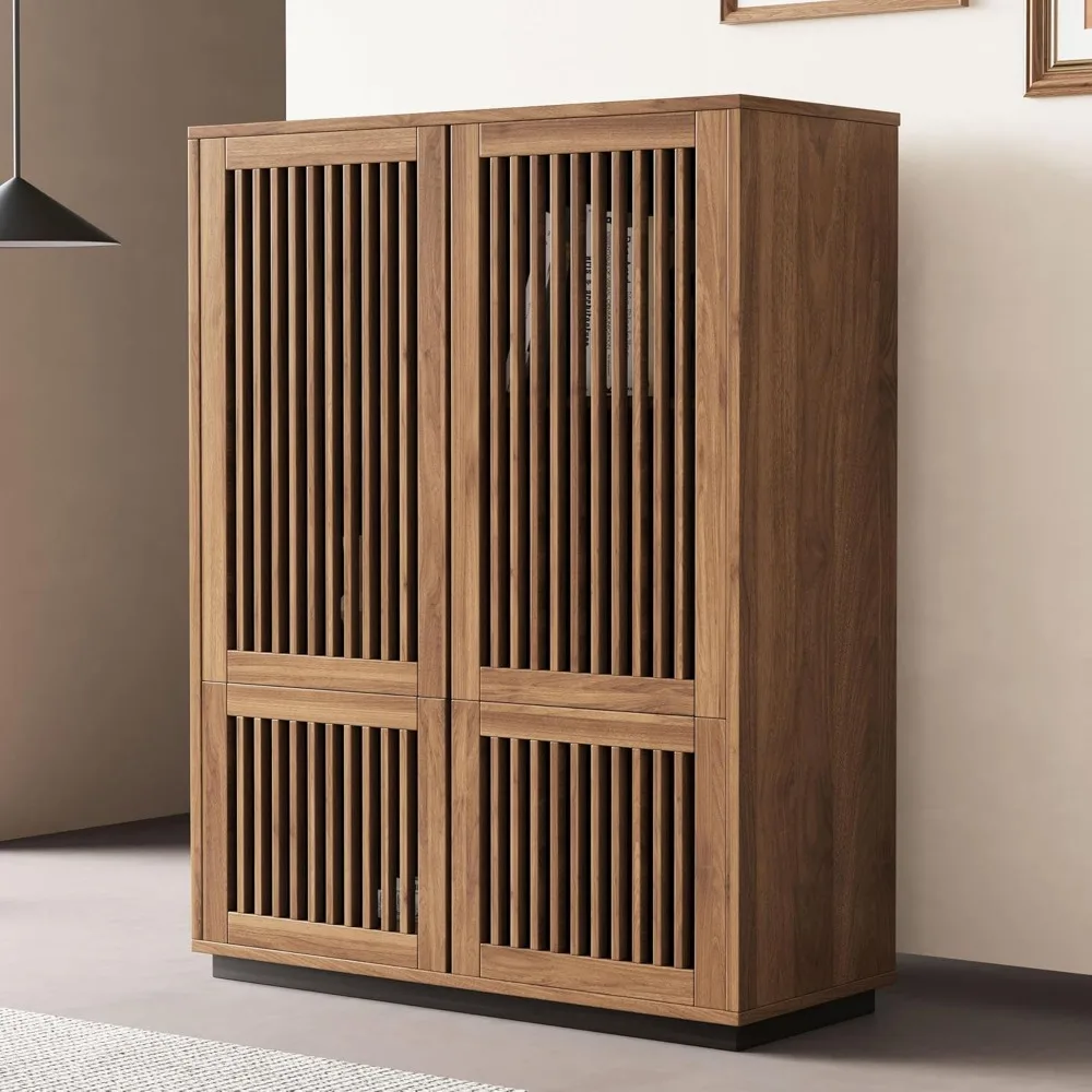 34.84 Storage Cabinet with 4 Grille Doors, Mid Century Modern Sideboard Buffet Credenza Cabinet for Living Room, Kitchen
34.84 Storage Cabinet with 4 Grille Doors, Mid Century Modern Sideboard Buffet Credenza Cabinet for Living Room, Kitchen