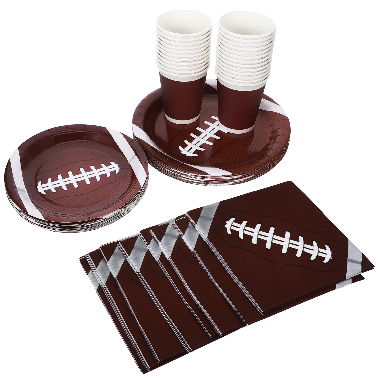 Paper Plates Rugby Party Cutlery Set Setting Props Football Themed Supplies Decorations Tableware
Paper Plates Rugby Party Cutlery Set Setting Props Football Themed Supplies Decorations Tableware