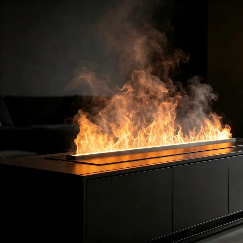 3D Water Vapor Fireplace 150cm, Extra Long Linear Electric Fireplace,Multi Flame Colors,No Heat, Wall Mounted,Commercial/Hom
3D Water Vapor Fireplace 150cm, Extra Long Linear Electric Fireplace,Multi Flame Colors,No Heat, Wall Mounted,Commercial/Hom