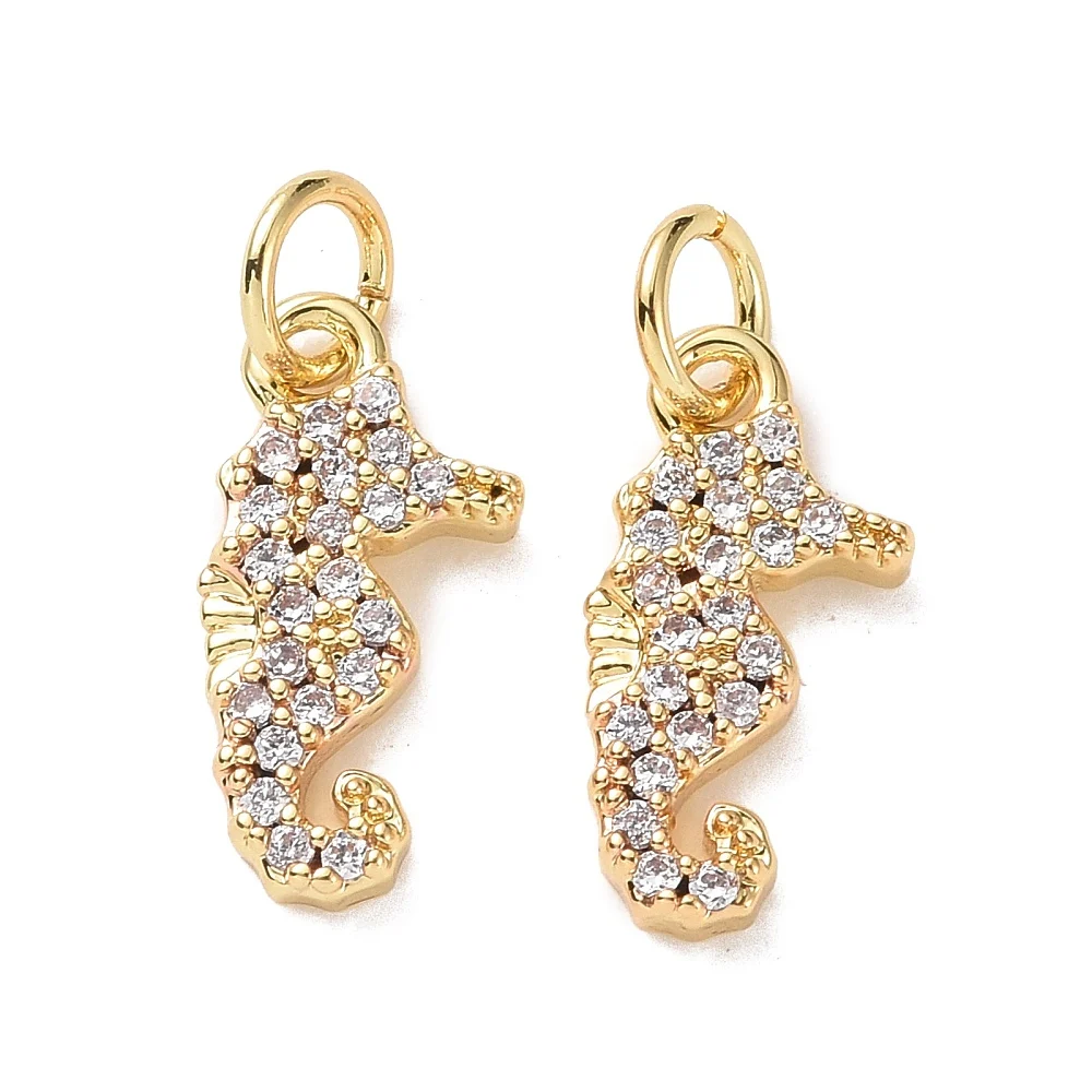 10pcs Sea Horse Metal Micro Pave Cubic Zirconia Charm with Jump Ring for Necklace Earring Pendant DIY Jewelry Making Accessories
10pcs Sea Horse Metal Micro Pave Cubic Zirconia Charm with Jump Ring for Necklace Earring Pendant DIY Jewelry Making Accessories