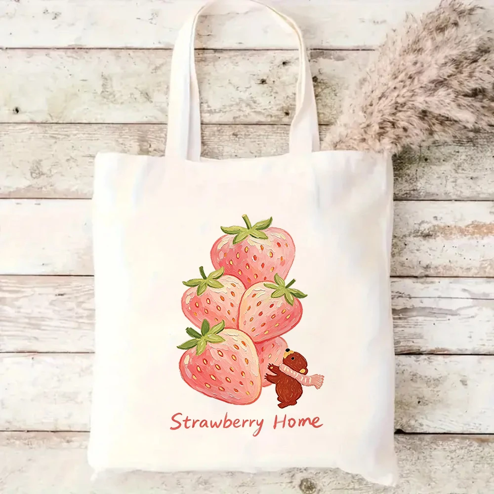 Blueberry Home Bear Canvas Tote Bag Cute Fruit Shoulder Bag
Blueberry Home Bear Canvas Tote Bag Cute Fruit Shoulder Bag