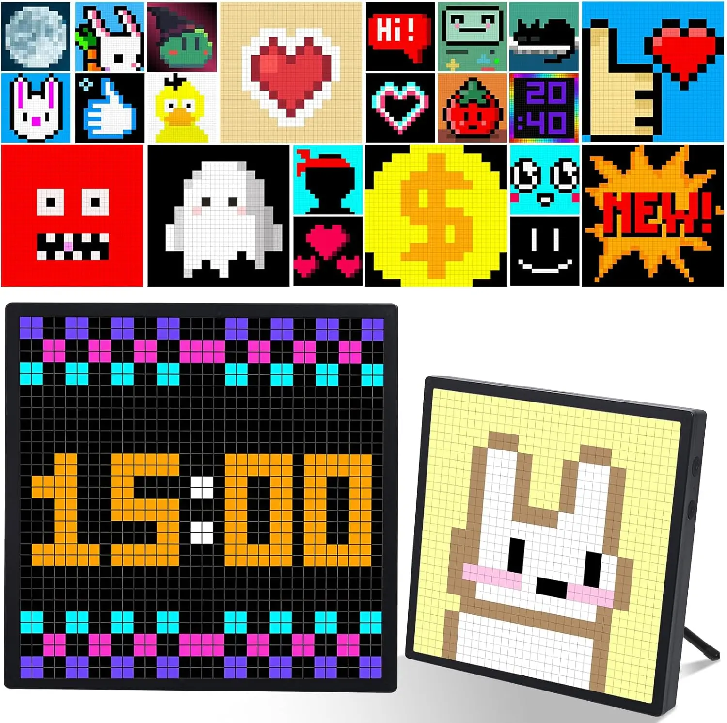 32*32 RGB LED Matrix Panel, Programmable Pixel Art Display for Wall Room Decor Picture Frames LED Wall Art for DIY Graffiti Text
32*32 RGB LED Matrix Panel, Programmable Pixel Art Display for Wall Room Decor Picture Frames LED Wall Art for DIY Graffiti Text