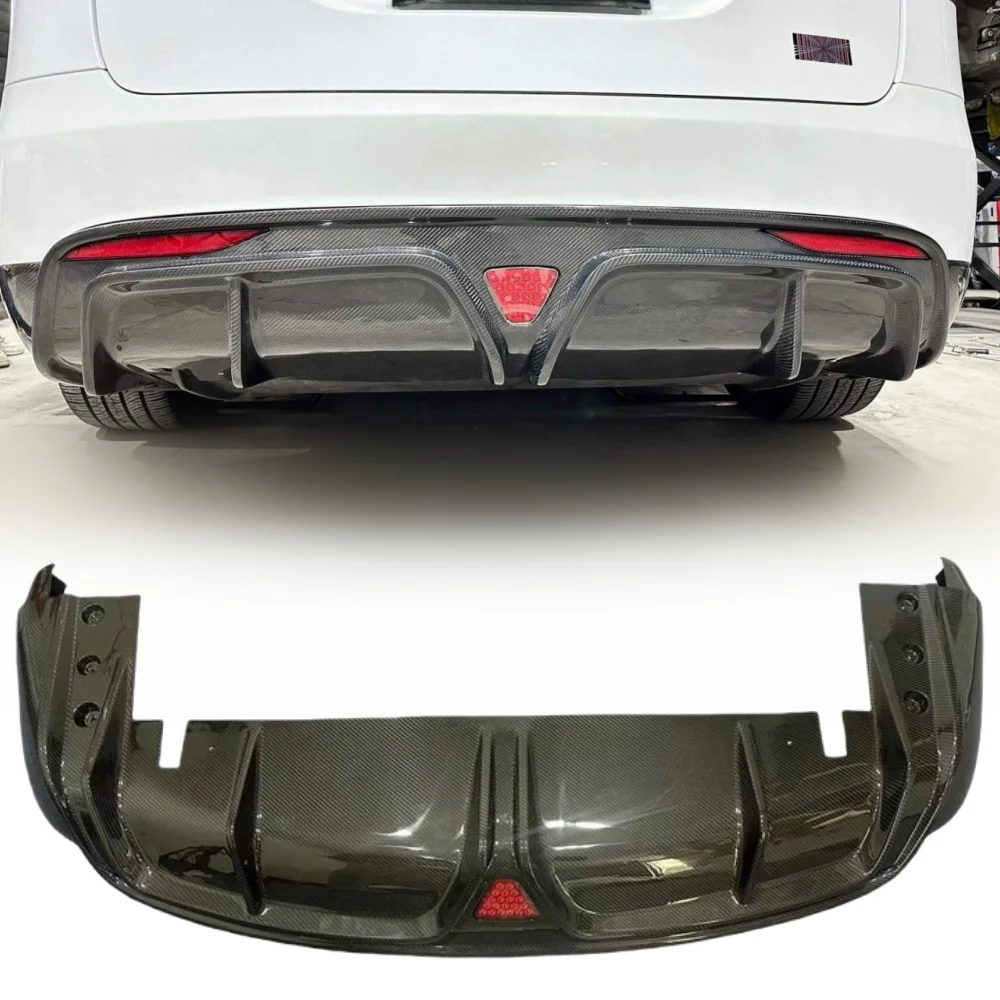 CM Style Carbon Fiber Rear Diffuser For Tesla Model X Plaid 2021-2023 Rear Bumper bumper splitter perfect fitment
CM Style Carbon Fiber Rear Diffuser For Tesla Model X Plaid 2021-2023 Rear Bumper bumper splitter perfect fitment