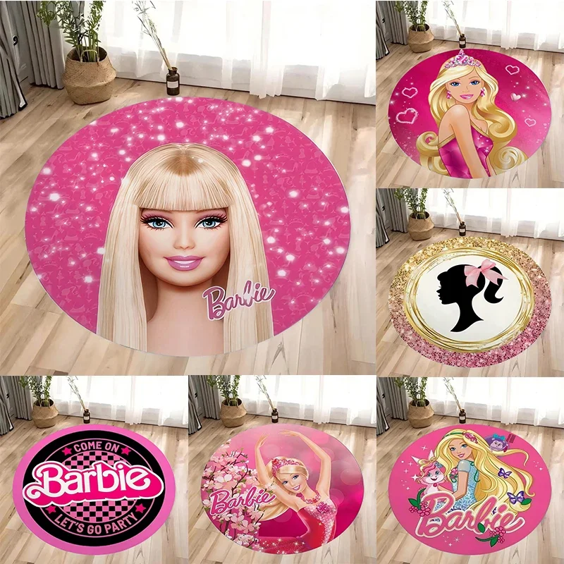 MINISO Barbie Printed Round Rugs Anti-slip Round Carpets for Living Room Bedroom Decor Popular Rug Sofa Floor Mat Room Decor
MINISO Barbie Printed Round Rugs Anti-slip Round Carpets for Living Room Bedroom Decor Popular Rug Sofa Floor Mat Room Decor