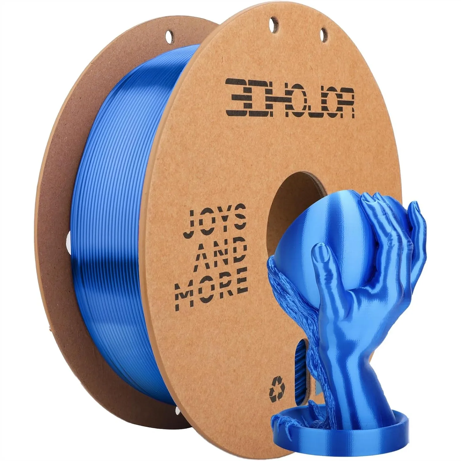 Silk PLA Filament 1.75mm, Silk Shiny Finish, 2.2 LBS (1KG) Cardboard Spool, Clog-Free & Bubble-Free, Fit Most FDM 3D Printers
Silk PLA Filament 1.75mm, Silk Shiny Finish, 2.2 LBS (1KG) Cardboard Spool, Clog-Free & Bubble-Free, Fit Most FDM 3D Printers