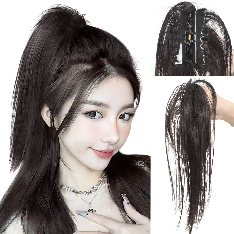 LUPU 10 inch Synthetic messy straight ponytail extension - Claw clip, female synthetic hair extension beginner Halloween
LUPU 10 inch Synthetic messy straight ponytail extension - Claw clip, female synthetic hair extension beginner Halloween