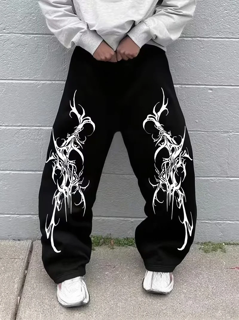 Gothic Pattern Printed 3D Pants for Men, Oversized Loose Straight Leg Pants for Women, Elastic Street Wear, Casual Pants
Gothic Pattern Printed 3D Pants for Men, Oversized Loose Straight Leg Pants for Women, Elastic Street Wear, Casual Pants