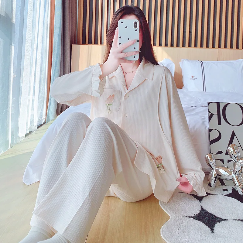 Spring Summer Thin Cotton Maternity Nursing Sleepwear Set Breastfeeding Tops Belly Pants Pajamas Suit Pregnancy Home Lounge Wear
Spring Summer Thin Cotton Maternity Nursing Sleepwear Set Breastfeeding Tops Belly Pants Pajamas Suit Pregnancy Home Lounge Wear