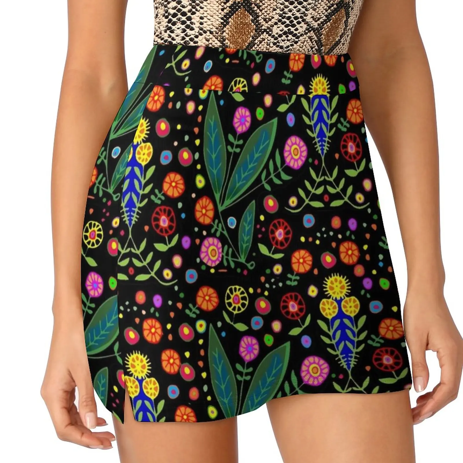 Jungle Play Korean Fashion Skirt Summer Skirts For Women Light Proof Trouser Skirt Bright Colors Black Background Leaves And
Jungle Play Korean Fashion Skirt Summer Skirts For Women Light Proof Trouser Skirt Bright Colors Black Background Leaves And