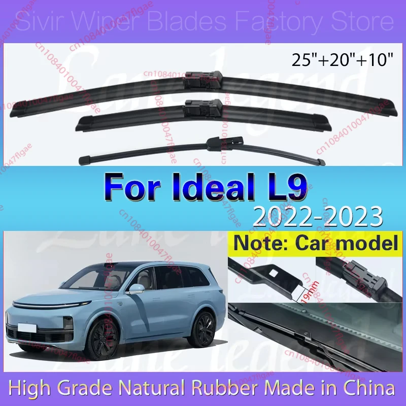 For Ideal L9 2022 2023 Car Front Rear Wiper Blades Windshield Windscreen Clean Window Rain Brush 25"+20"+10" Car Accessories
For Ideal L9 2022 2023 Car Front Rear Wiper Blades Windshield Windscreen Clean Window Rain Brush 25"+20"+10" Car Accessories