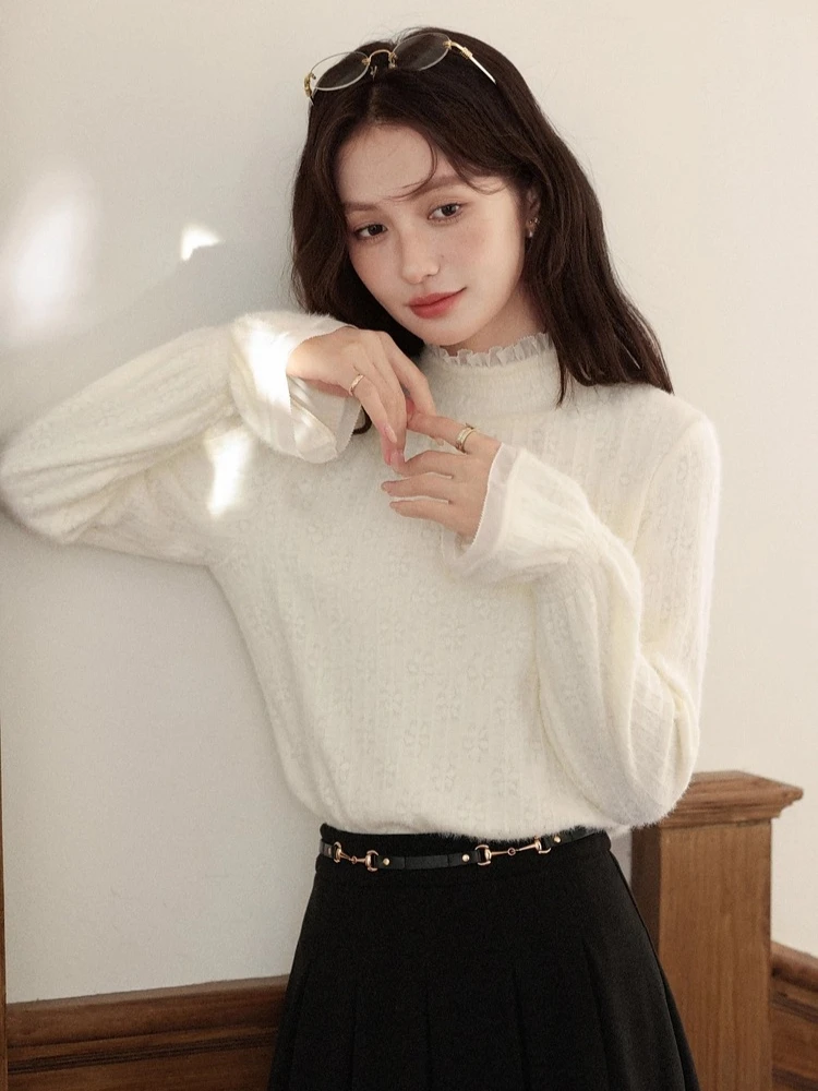 ALXNAN водолазки пуловеры с рюшами и расклешенными рукавами в стиле пэчворк пуловер с обычными плечами тонкий нежный элегантный трикотаж L58520
ALXNAN водолазки пуловеры с рюшами и расклешенными рукавами в стиле пэчворк пуловер с обычными плечами тонкий нежный элегантный трикотаж L58520