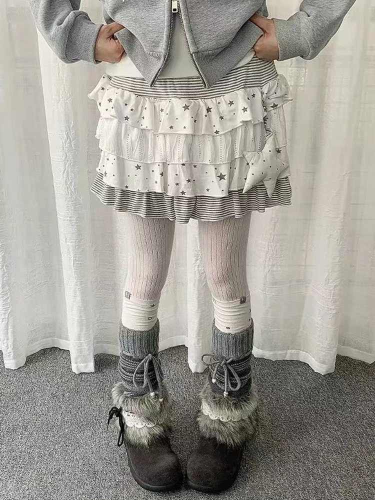 Star Print Patchwork Pleated Skirt Women Japanese Y2K Sweet Lolita Splicing A Line Skirts Female Kawaii Ladies Ballet Mini Skirt
Star Print Patchwork Pleated Skirt Women Japanese Y2K Sweet Lolita Splicing A Line Skirts Female Kawaii Ladies Ballet Mini Skirt