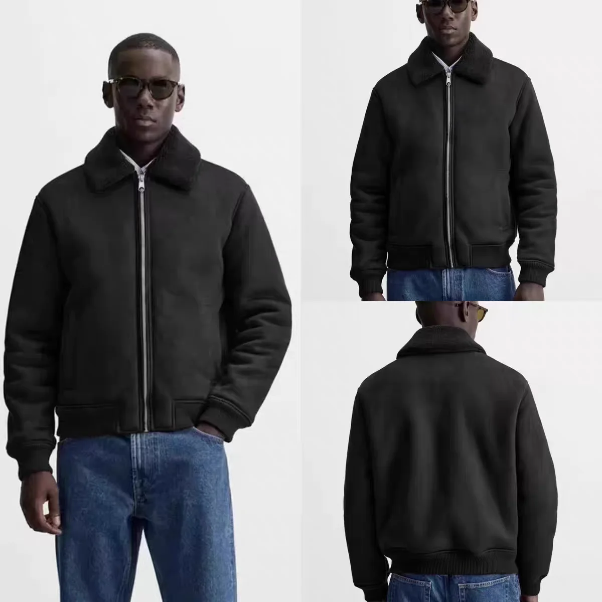 Men's Thickened Patchwork Suede Jacket Fall Winter New Arrival 2024 Fur Leather Integrated Coat Long Sleeve Zipper Closure So...
Men's Thickened Patchwork Suede Jacket Fall Winter New Arrival 2024 Fur Leather Integrated Coat Long Sleeve Zipper Closure So...