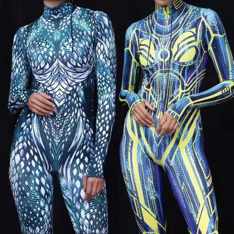 E 3D Digital Color Printed Bodysuit Anime Character Cosplay Party Jumpsuits Caitsuit Aerial Yoga Performance Stage Costumes
E 3D Digital Color Printed Bodysuit Anime Character Cosplay Party Jumpsuits Caitsuit Aerial Yoga Performance Stage Costumes