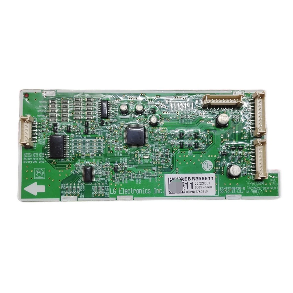 Оригинальная рабочая плата управления дисплеем стиральной машины LG EBR35661111
Оригинальная рабочая плата управления дисплеем стиральной машины LG EBR35661111