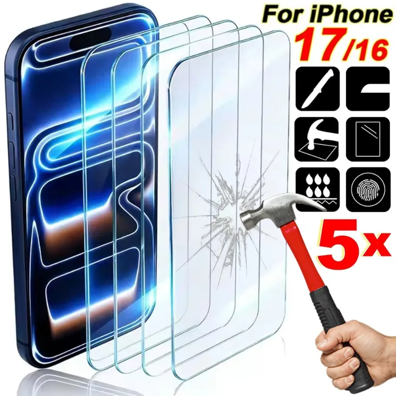 1-5 шт. Высокопрозрачные защитные пленки для экрана iPhone 17, 16 Pro Max, 16 Pro, 17 Pro, 17 Air, закаленное стекло 9H
1-5 шт. Высокопрозрачные защитные пленки для экрана iPhone 17, 16 Pro Max, 16 Pro, 17 Pro, 17 Air, закаленное стекло 9H