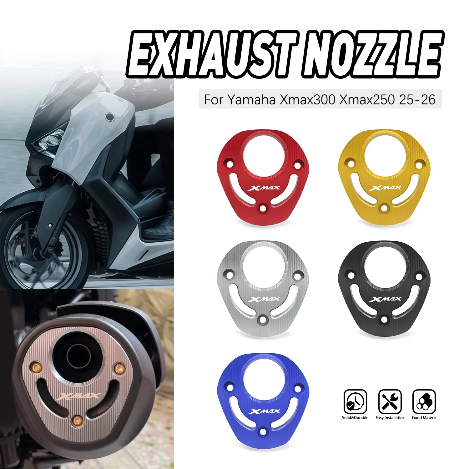 Motorcycle Accessories Exhaust Heat Dhield Protector Guard Decorative Cover CNC Aluminum For YAMAHA XMAX 300 XMAX300 2025
Motorcycle Accessories Exhaust Heat Dhield Protector Guard Decorative Cover CNC Aluminum For YAMAHA XMAX 300 XMAX300 2025