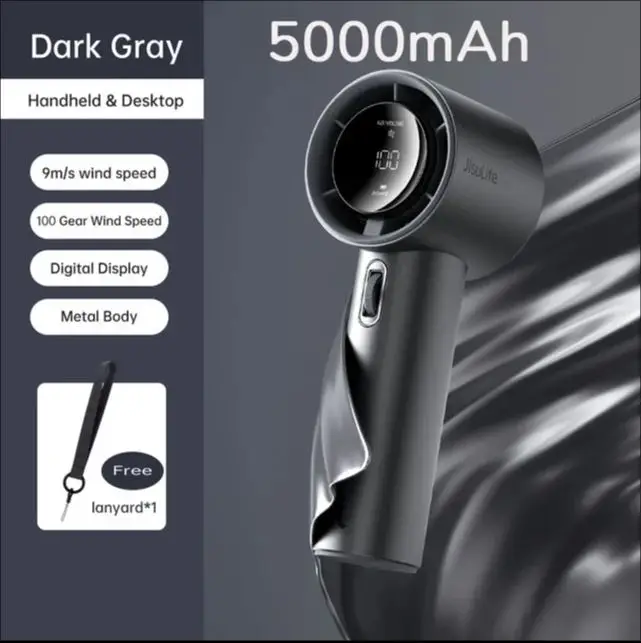 JISULIFE Mini Portable Hand Fan, 5000mAh USB Battery Rechargeable, 100 Wind Speeds, LED Digital Display, Travel,Camping,Outdoor
JISULIFE Mini Portable Hand Fan, 5000mAh USB Battery Rechargeable, 100 Wind Speeds, LED Digital Display, Travel,Camping,Outdoor