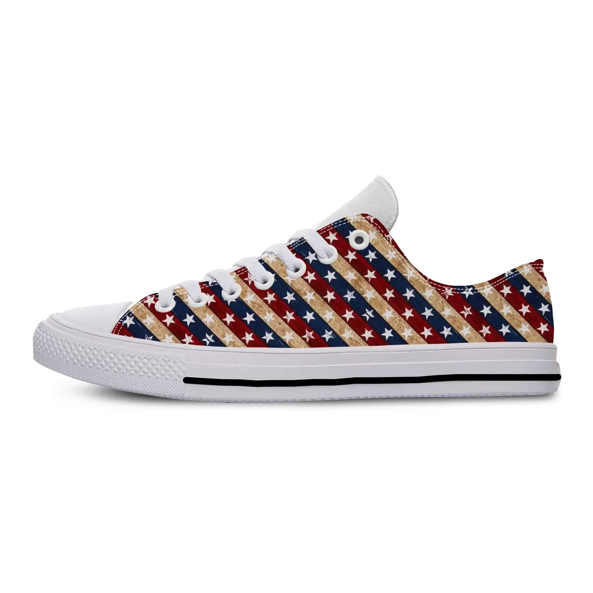 America American Flag US USA Star Stripe Patriotic Casual Cloth Shoes Low Top Comfortable Breathable 3D Print Men Women Sneakers
America American Flag US USA Star Stripe Patriotic Casual Cloth Shoes Low Top Comfortable Breathable 3D Print Men Women Sneakers