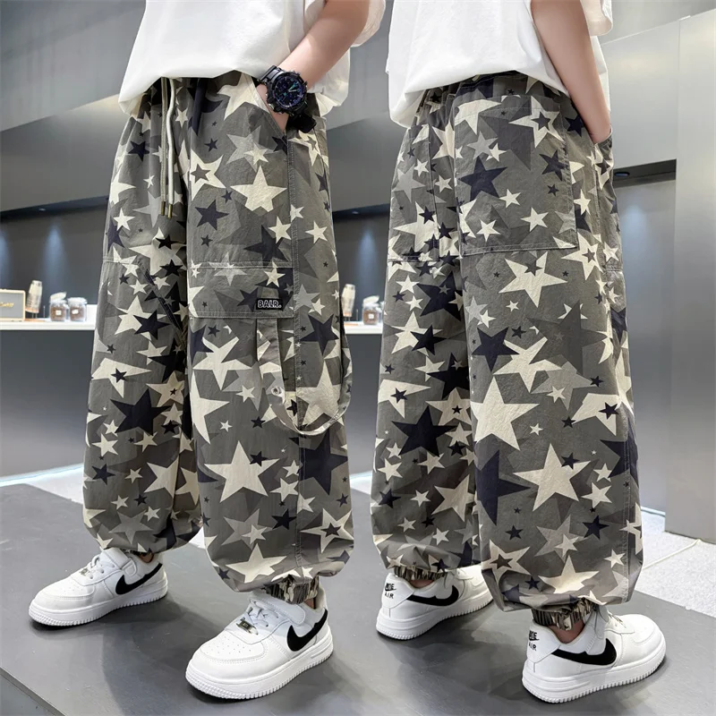 Hot Deals Boys Cool Camouflage Anti-Mosquito Cargo Pants Fashion Star Print Pattern for Teens Kids Sporty Loose Long Sweatpants
Hot Deals Boys Cool Camouflage Anti-Mosquito Cargo Pants Fashion Star Print Pattern for Teens Kids Sporty Loose Long Sweatpants