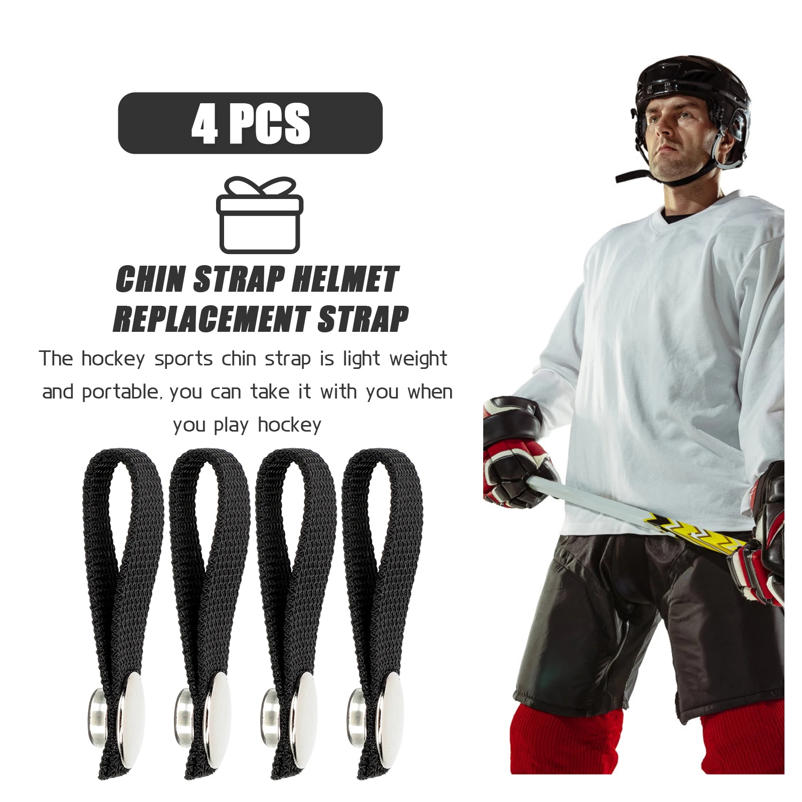 4pcs Accessories Durable Polyester Chin Strap Replacement Elastic Repair Kit Chin Strap For Sports for Sports
4pcs Accessories Durable Polyester Chin Strap Replacement Elastic Repair Kit Chin Strap For Sports for Sports