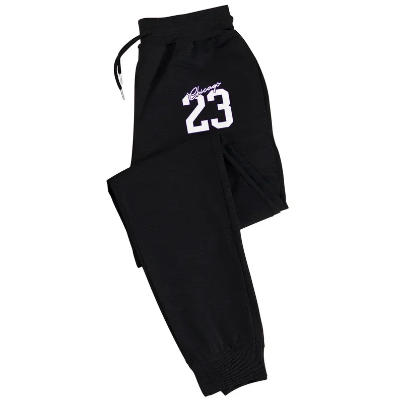Men's Casual Sports Pants with Elastic Waist, #23 Print, Knitted Polyester Fabric, Side Pockets, Regular Fit men pants
Men's Casual Sports Pants with Elastic Waist, #23 Print, Knitted Polyester Fabric, Side Pockets, Regular Fit men pants