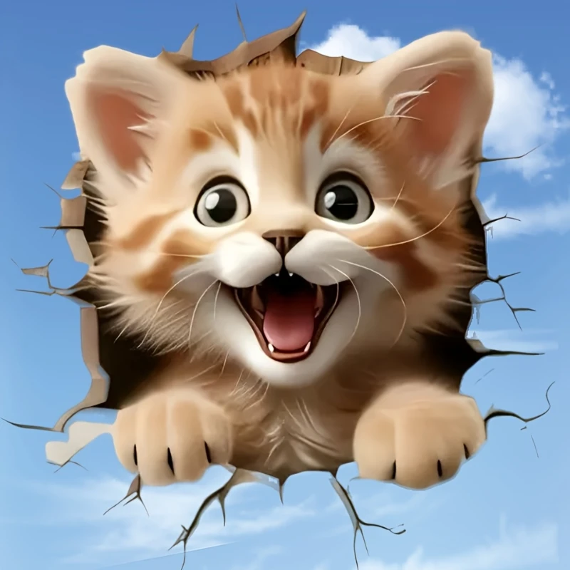 1PC 3D Effect Kitten Motorcycle Sticker Waterproof for Motorbike Front Fairing Electric Scooter Covering Scratch Vinyl Decls
1PC 3D Effect Kitten Motorcycle Sticker Waterproof for Motorbike Front Fairing Electric Scooter Covering Scratch Vinyl Decls