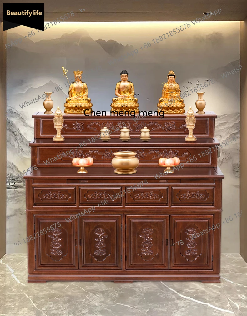Solid Wood Buddha Altar Three-Tier Offering Table Step-Style Buddha Shrine Buddha Cabinet Multi-Layer c139
Solid Wood Buddha Altar Three-Tier Offering Table Step-Style Buddha Shrine Buddha Cabinet Multi-Layer c139