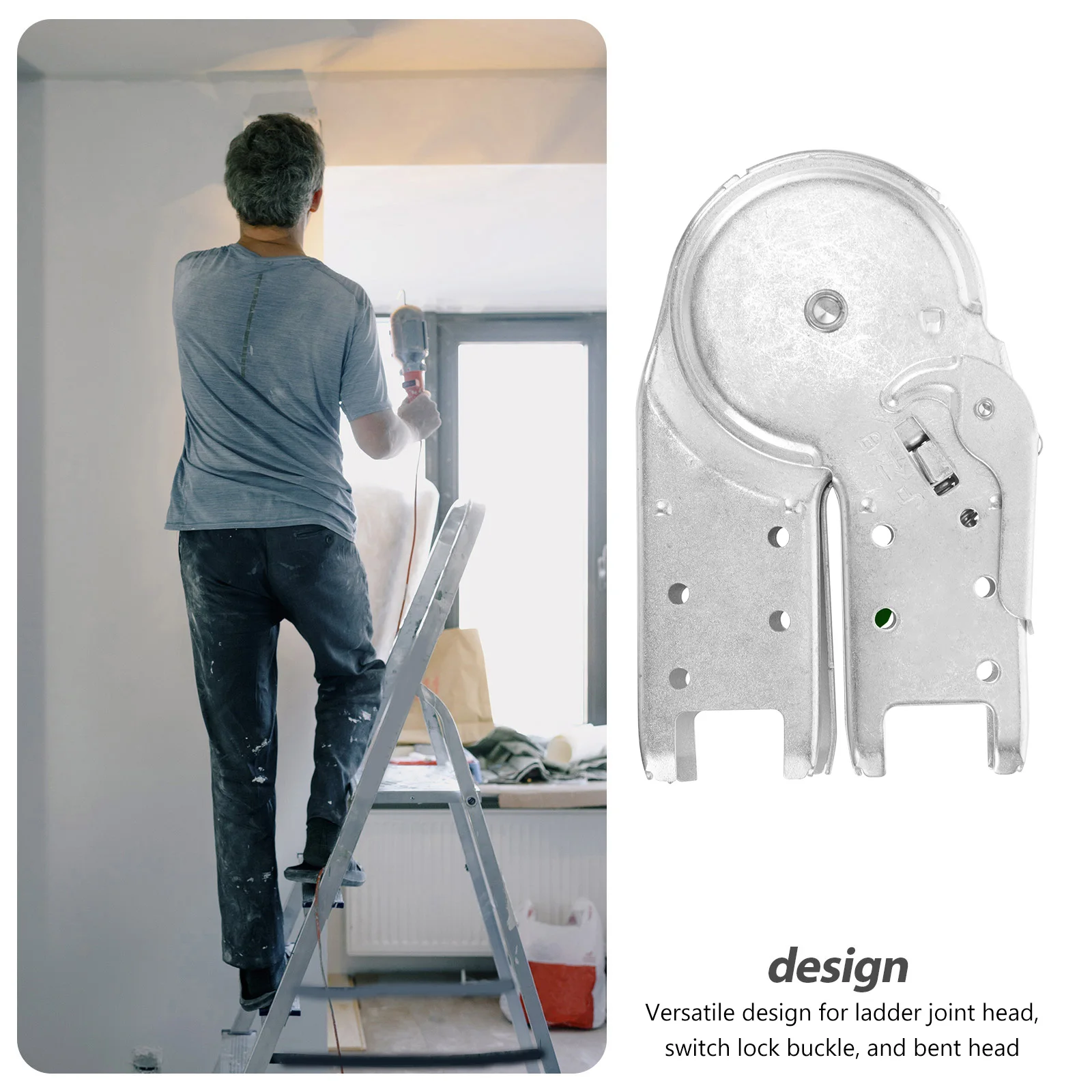 Folding Ladder Joint Accessories Heavy Duty Hinge Portable Step Ladder Parts Connector Attic Attachment Stainless
Folding Ladder Joint Accessories Heavy Duty Hinge Portable Step Ladder Parts Connector Attic Attachment Stainless