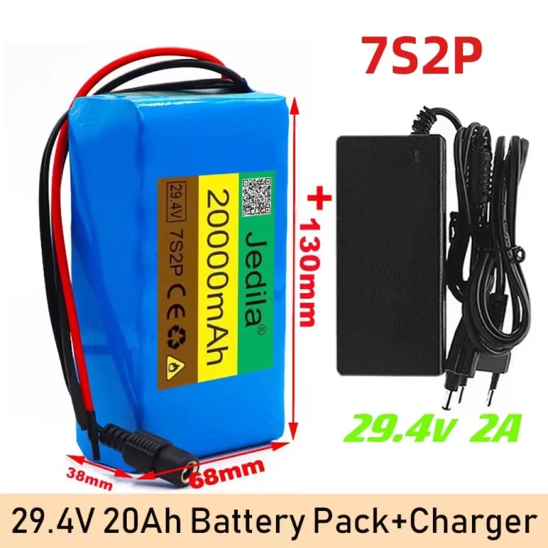 High Capacity 7s2p 24V 20Ah 18650 Battery Li-ion Battery Pack 29.4v 20000mah Electric Bicycle Moped /Li-ion Battery+Charger
High Capacity 7s2p 24V 20Ah 18650 Battery Li-ion Battery Pack 29.4v 20000mah Electric Bicycle Moped /Li-ion Battery+Charger