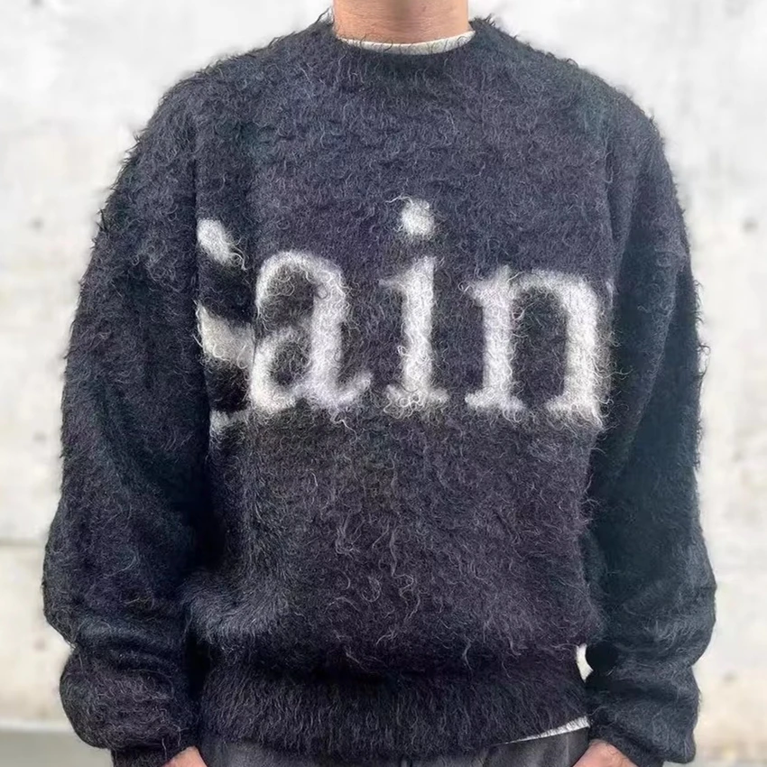 Black Round Neck Saint Logo Sweater Men Women Top Version Crewneck Knit Sweatshirts
Black Round Neck Saint Logo Sweater Men Women Top Version Crewneck Knit Sweatshirts