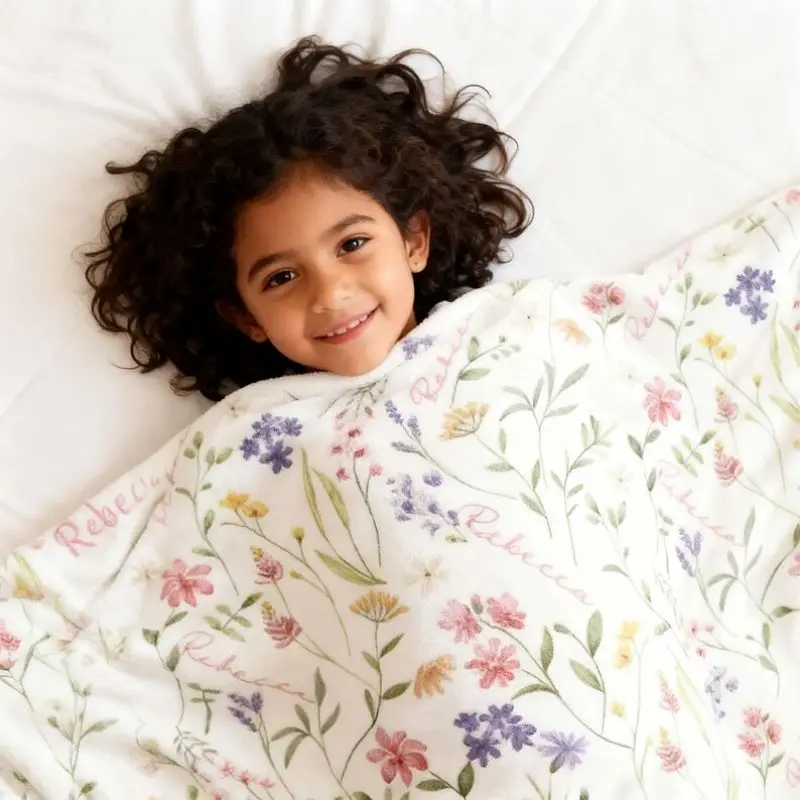 VIKAMA Soft Watercolor Wildflower Flannel Blanket Warm For Cottagecore Nursery Bedroom Sofa Throw All Season Decor
VIKAMA Soft Watercolor Wildflower Flannel Blanket Warm For Cottagecore Nursery Bedroom Sofa Throw All Season Decor