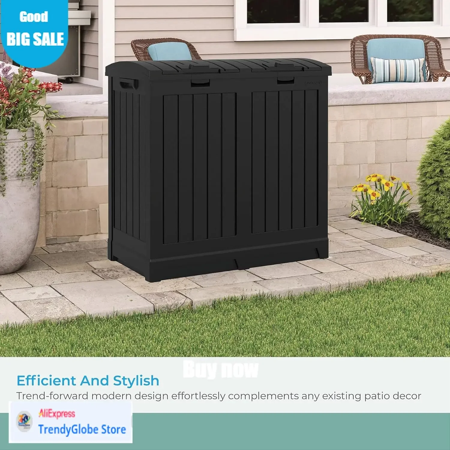 BestsellerFirst Choice Dual Trash Hideaway Cabinet For Garbage And Recycle Bags, Discrete Outdoor Trash Cabinet With Concealed T
BestsellerFirst Choice Dual Trash Hideaway Cabinet For Garbage And Recycle Bags, Discrete Outdoor Trash Cabinet With Concealed T