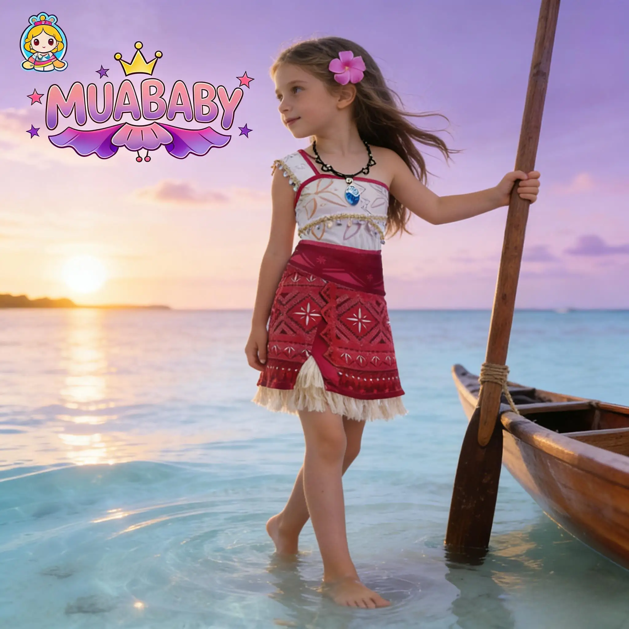 Girls Moana 2 Dress Party Adventure Costume Princess Fancy Outfit for Kids Toddler Children Vaiana Cosplay Clothes 2-8Y
Girls Moana 2 Dress Party Adventure Costume Princess Fancy Outfit for Kids Toddler Children Vaiana Cosplay Clothes 2-8Y