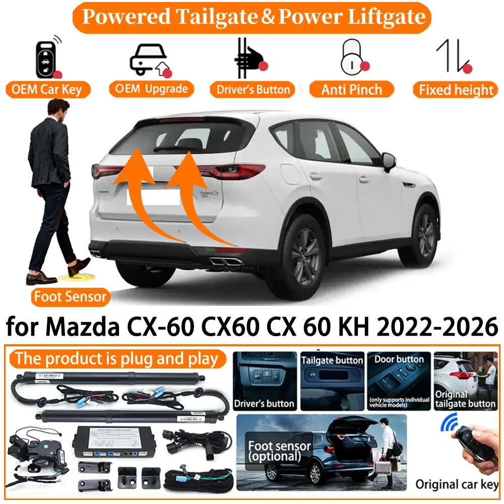Car Smart Powered Tailgate system for Mazda CX-60 CX60 CX 60 KH 2022-2026 Automatic Electric Power Tailgate Tail Gate Lift kit
Car Smart Powered Tailgate system for Mazda CX-60 CX60 CX 60 KH 2022-2026 Automatic Electric Power Tailgate Tail Gate Lift kit